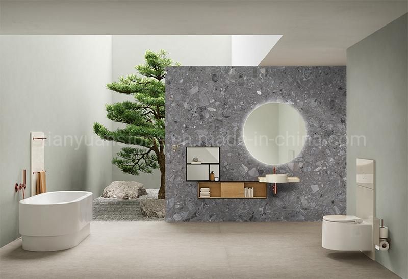 Building Material Marble with Veins Big Flower Artificial / Engineered Stone / Granite Slabs