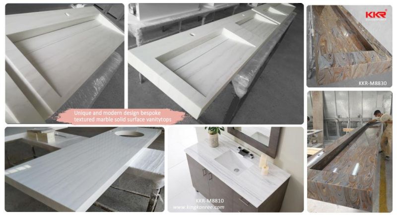 Wholesale Chinese White/Grey Granite Bathroom Accessories Lowes Bathroom Quartz Vanity Tops