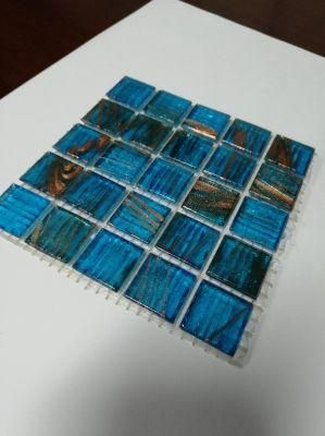 Swimming Pool Blue Mosaic Water/Feature Decoration Glass/Crystal Mosaic Tiles