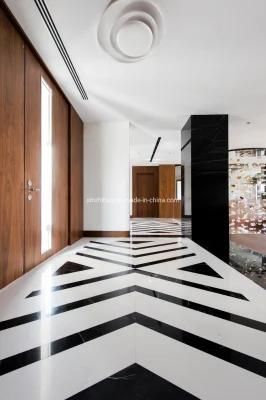 Diamond Black/Nero Black Marquino Bathroom/Lobby Marble Flooring Tile Slab Stairs