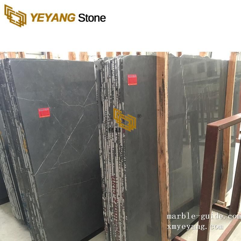 Hot Sale High Polished Pietra Grey Marble with White Lines