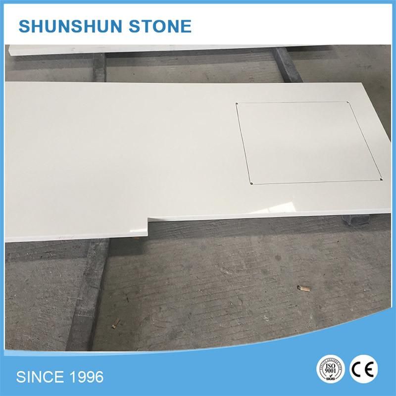 Artificial Calacatta White Quartz Countertops for Kitchen