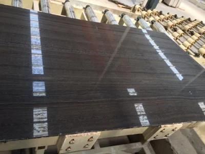 Black Wood Marble Slab and Tile
