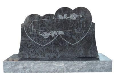 Granite Decor Heart Carved Monuments Gravestone