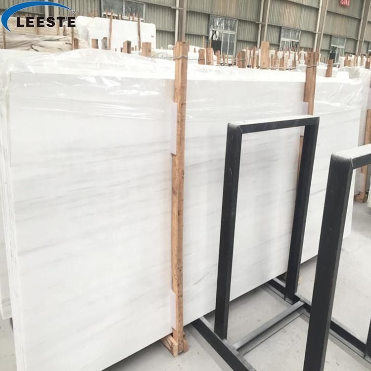 Dolomiti White Marble Natural White Marble with Very Light Veins Polished Slabs Cut-to-Size Tiles