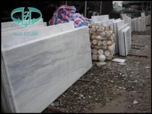 Guangxi White Marble Slabs Lighting White Cloud White Marble