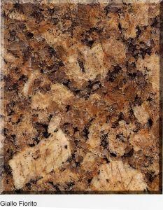 Giallo Fiorito Color Polished Granite for Slab/Tile/Stairs/Sinks