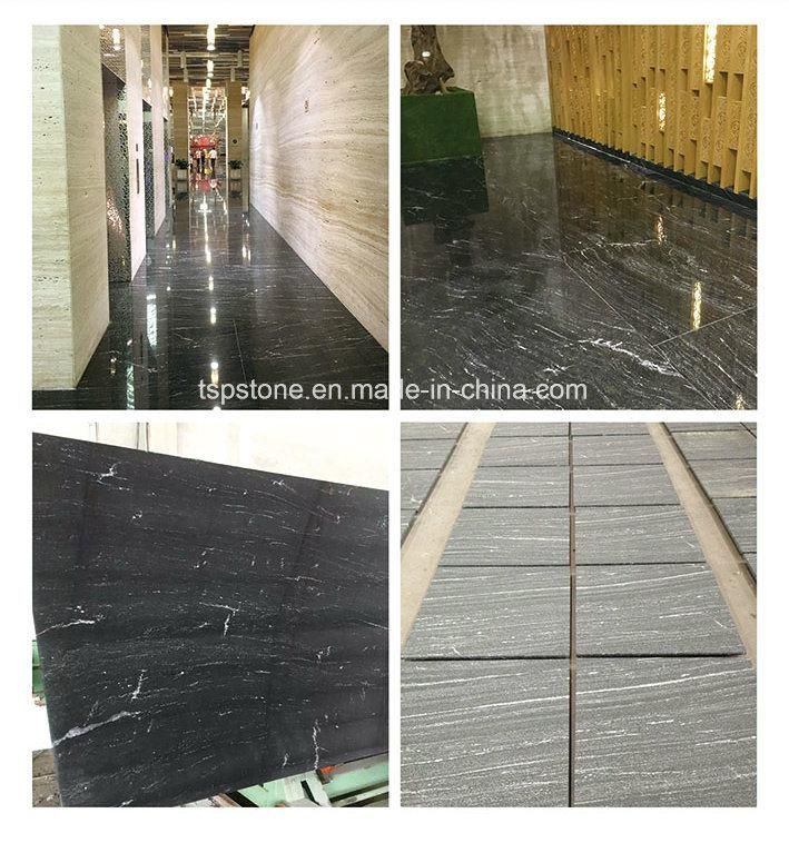 Brazil Via Lactea Black Granite Slab for Project