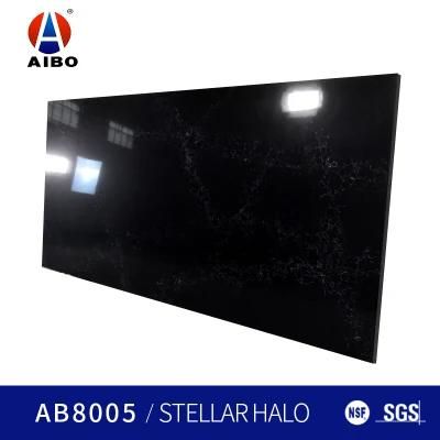 Enginneered Darkness Quartz Stone Artificial Stone Slab for The Countertop