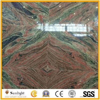 Highly Polished Multicolor Red Granite Tile for Building Construction