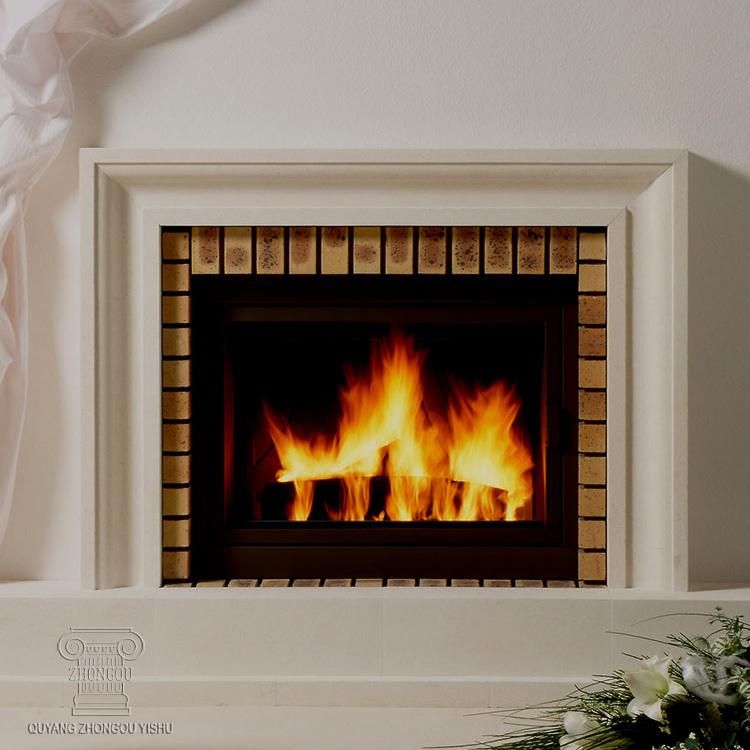 Simple Granite Stone Carving Home Decoration Sculpture Statue Heater Marble Fireplace