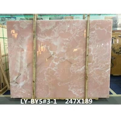 Natural Stone Pink Onyx for Background Wall Tiles