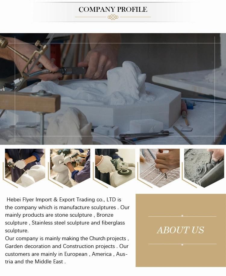 Hand Carving Natural White Stone Marble Roman Column for Building Exterior Construction