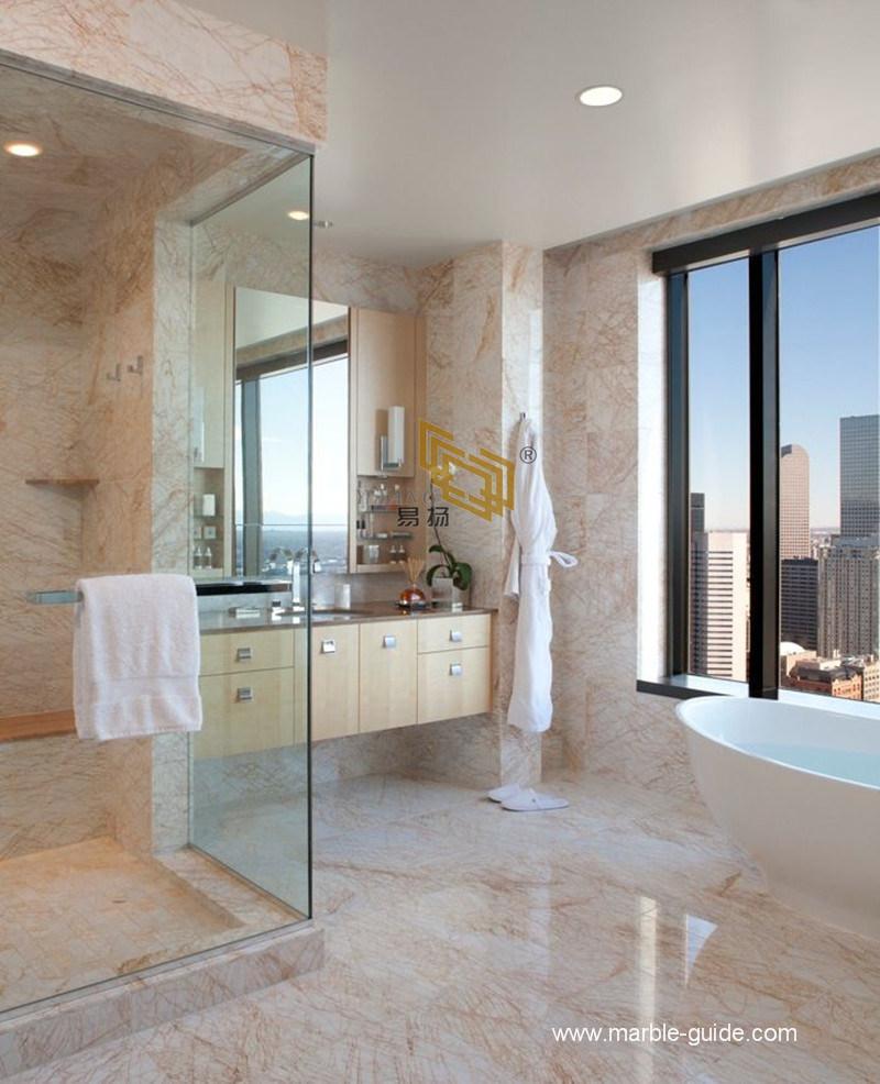 Natural Polished Golden Spider Marble for Bathroom/Fireplace/Hotel Floor and Wall Tiles
