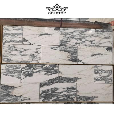 Polished/Honed Bathroom Wall/Floor Tiles Natural Marble Building Material Tile (Arabescato white)