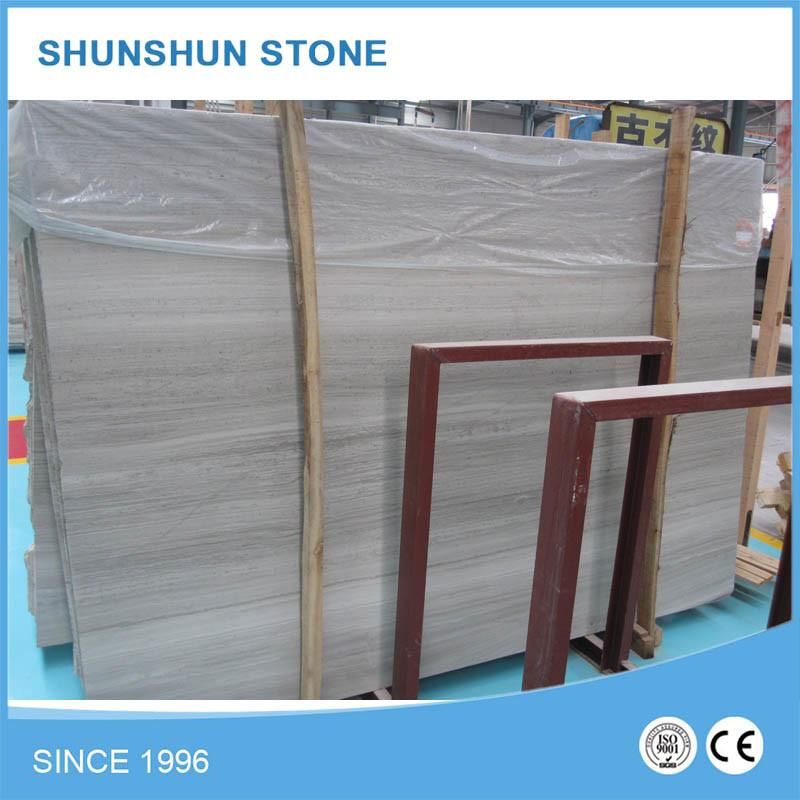 First-Class Grey Wood Grain Marble Tile