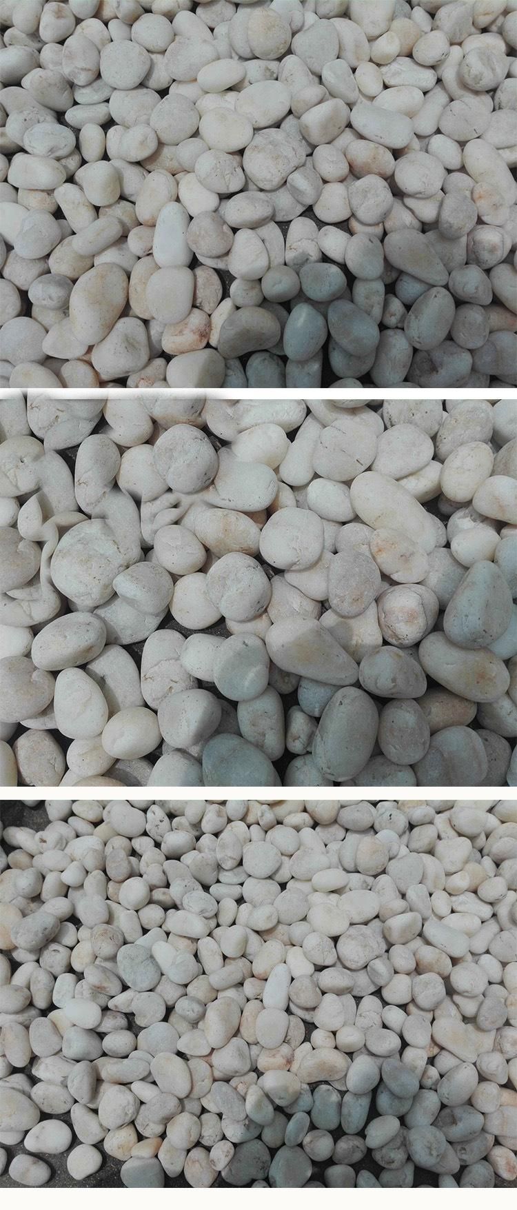 Popular and Hottest Snow White Tumbled River Pebble Stone on Sale