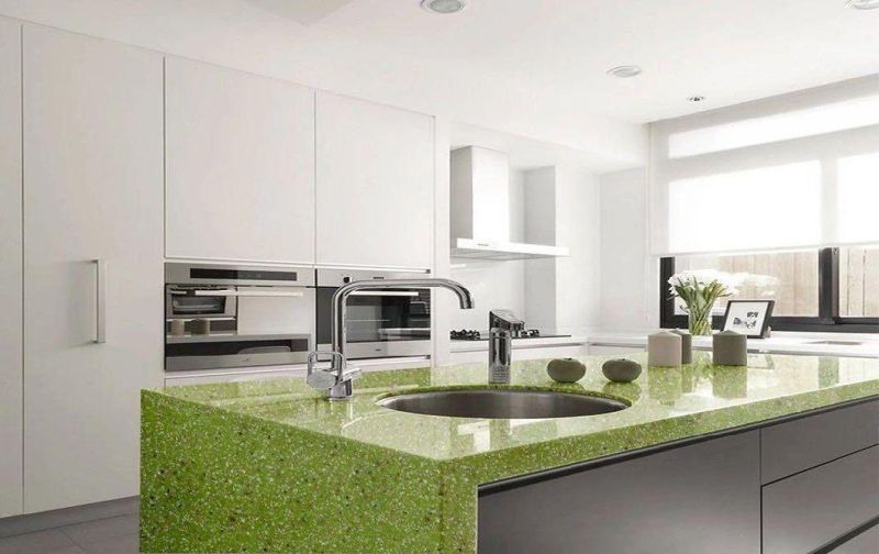 Quartz Slab, Jade Quartz, Quartz, Kitchen Top, Counter Top, Jade Stone
