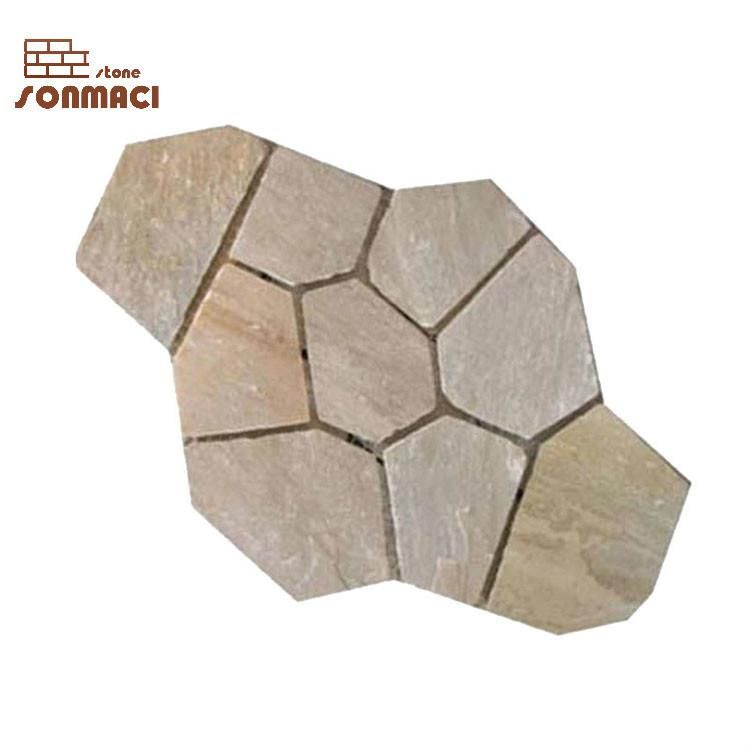 Natural Slate Outdoor Paving Flagstone on Mesh