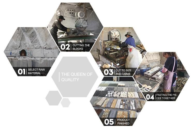 New Design Mixed Marble Stone Mosaic Tile for Floor and Wall