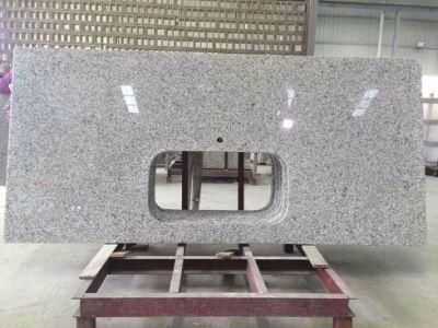 Custom Cheap White Grey G655 Granite Kitchen Tops Island Countertops