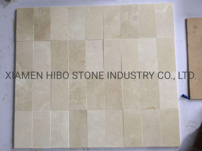 Light Beige Marble Crema Marfil Tile for Bathroom/Kitchen/Pool Wall and Floor Construction Project