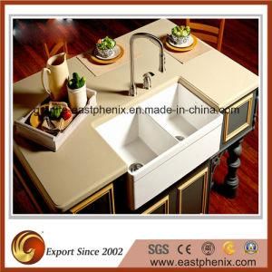 Hot Sale Beige Quartz Stone Kitchen Countertop
