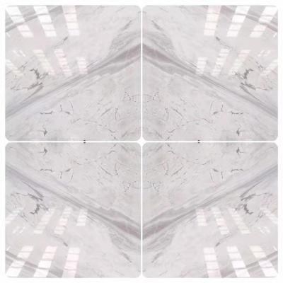 Natural Building Material White Marble Bookmatch Slab