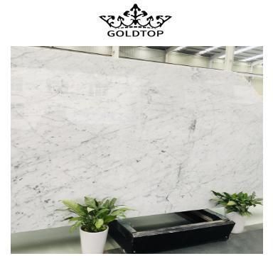 Hot Sales Retro Natural Stone Carrara White Marble for Villa Top Countertops