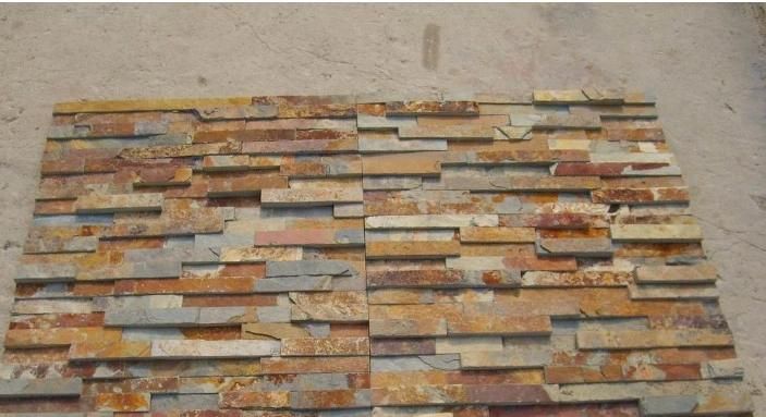 Stacked Stone Tiles for Wall Cladding