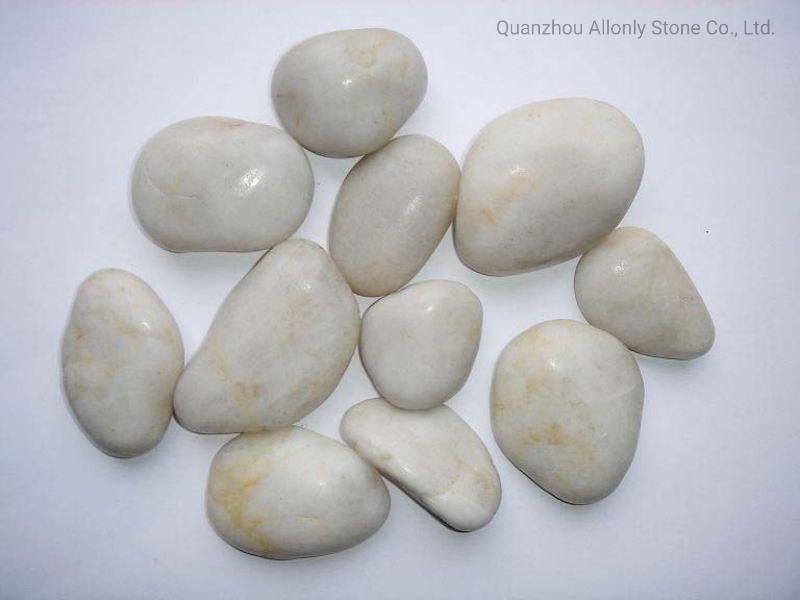 Natural Polished White Pebbles Garden Decoration Stone