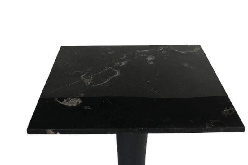 Bring Support Square Luxury Modern Black Marble Stone Countertop Living Room Furniture Marble Table Coffee Table Dining Table