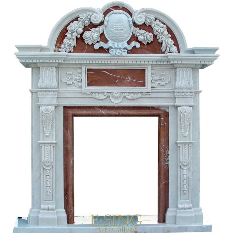 Exported to Worldwide Chinese Wholesale Natural Marble Fireplace Model