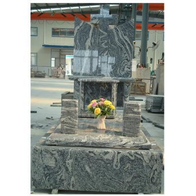 China Juparana G350 Granite Tombstone Natural Stone High Quality Monuments