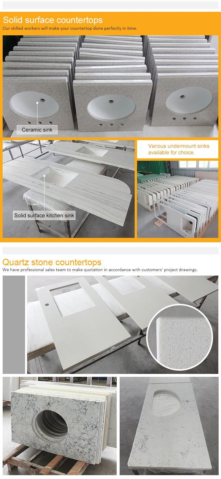 Artificial Kitchen Countertops Stone Solid Surface Kitchen Island Worktop Counter Top