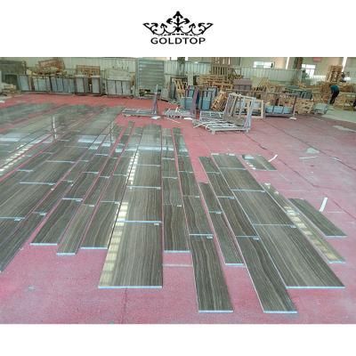 Factory Wholesale Natural Stone Polished/ Honed Surface Bathroom/Kitchen /Living Room Countertop Obama Wooden Marble for Home