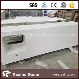 Snow White Artificial Quartz Stone for Kitchen Countertop
