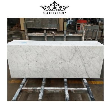 Expert Retro Natural Stone Carrara White Marble for Villa Top Countertops