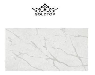 Hot Sales White Hourse Polished Calacatta Stone Artificial Quartz for Kitchen Countertop