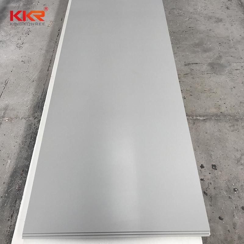 Luxury Matching Gray Color Processing Stone Solid Surface Panels