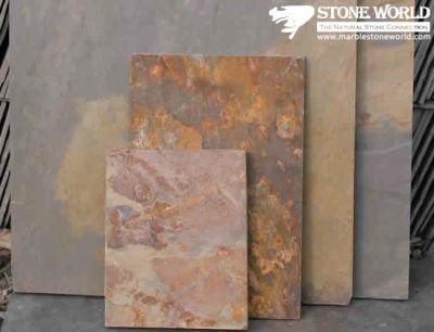 High Quality External Rusty Slate Flooring Tiles for Wall Ledgestone