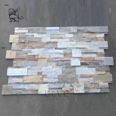 Blve Modern Decor Rust Color Natural Culture Stone Panels Granite Wall Cladding Veneer for Exterior Wall House