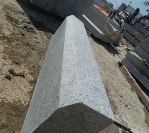 Beveled Edge Grey Granite Kerbstone