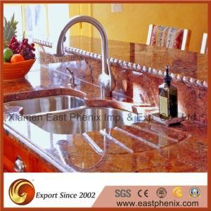 Natural Polished Red Granite Countertop for Kitchen Countertop