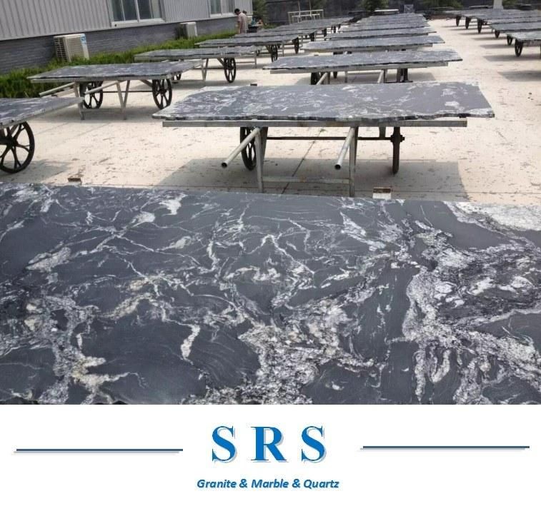 Building Material Factory Natural Stone Black Granite Tile for Counter Top/Vanity Top/Table/Tiles/Paving/Floor