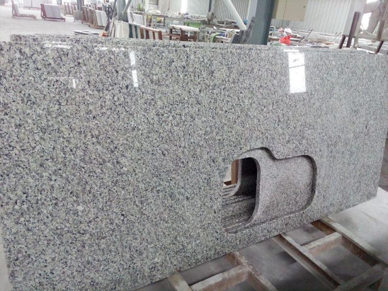 White/Grey Granite Countertop Kitchen Top/Bathroom/Vanity/Table Top