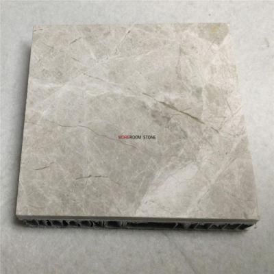 Lightweight Thin Panel Grey Composite Marble with Aluminum Honeycomb