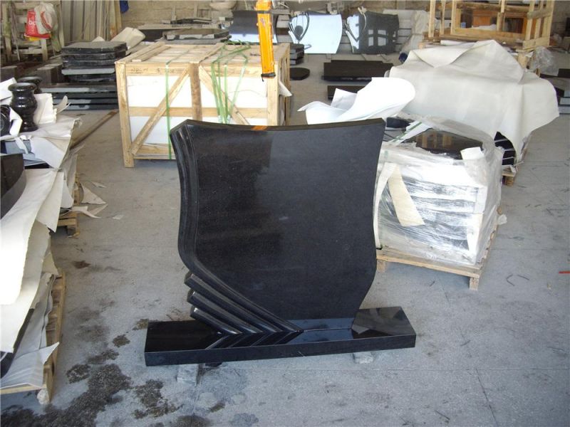 Black Heastone From Grave Marker for Tomb Stone and Funeral Monuments