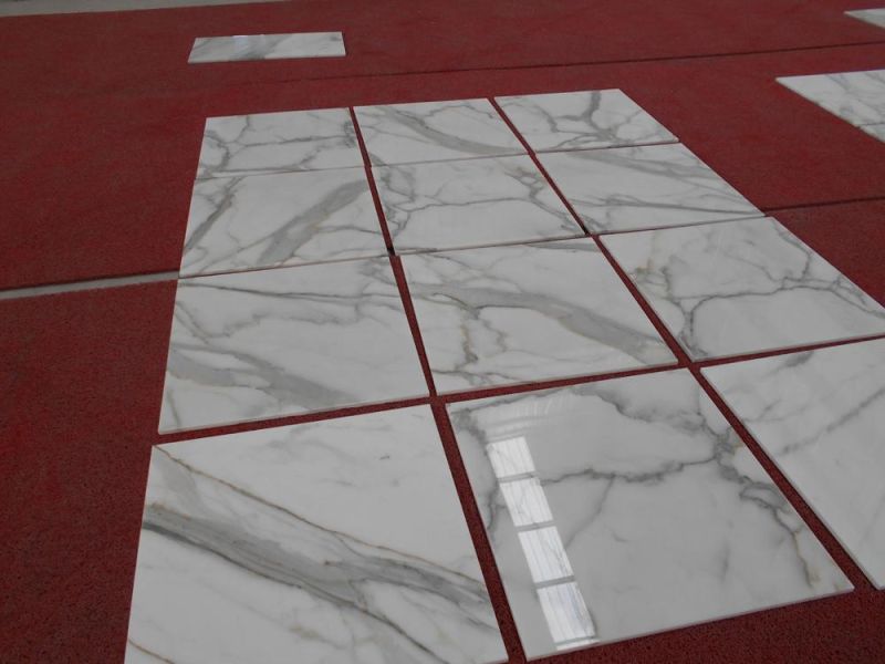 Most Luxury Golden Calacatta Marble Pieces Cut to Size for Wall & Floor & Countertop & Kitchen Decoration