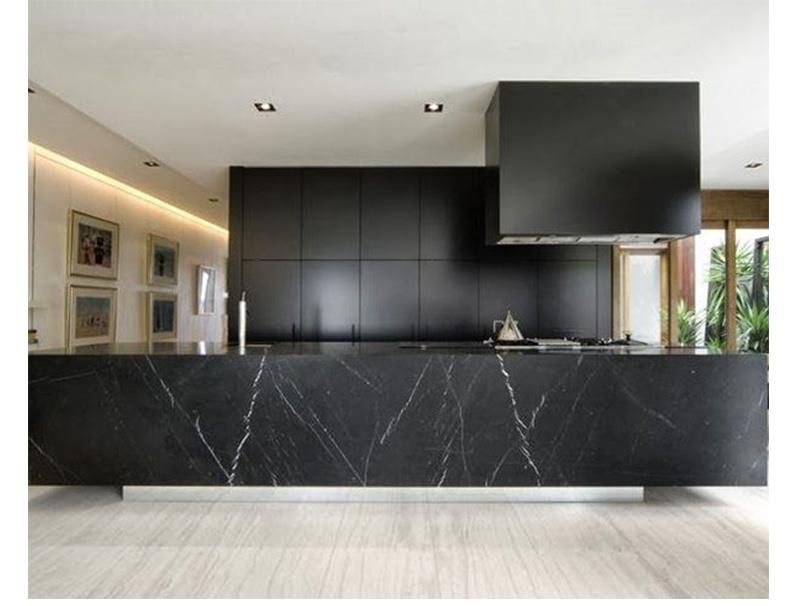 Polished Black Gray Marble for Slabs/Flooring /Wall Cladding/Countertop/Step
